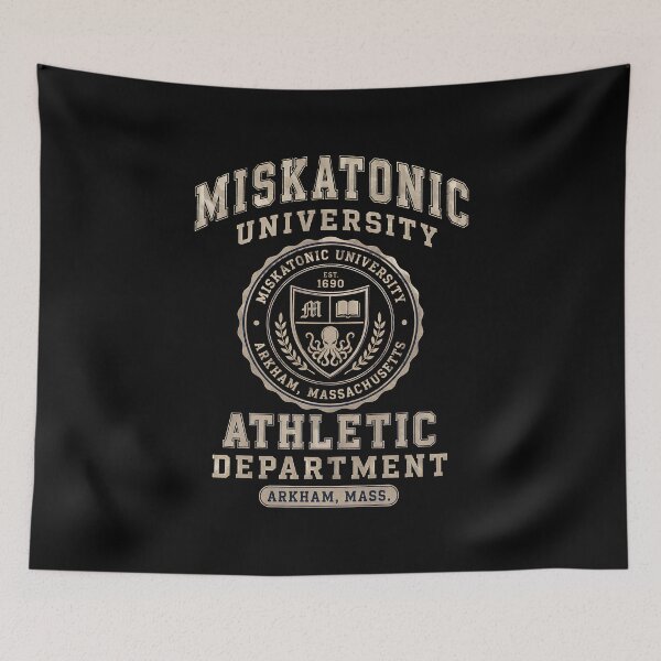 Item preview, Miskatonic University Athletic Department | Lovecraft College Shirt designed and sold by Extravanganzza.