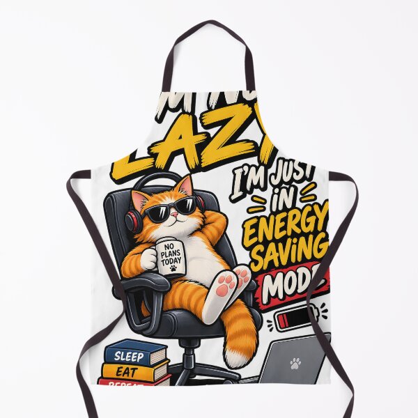 Item preview, Orange tabby cat relaxing in gaming chair with text isolated on a transparent background designed and sold by shadoweeekhan.