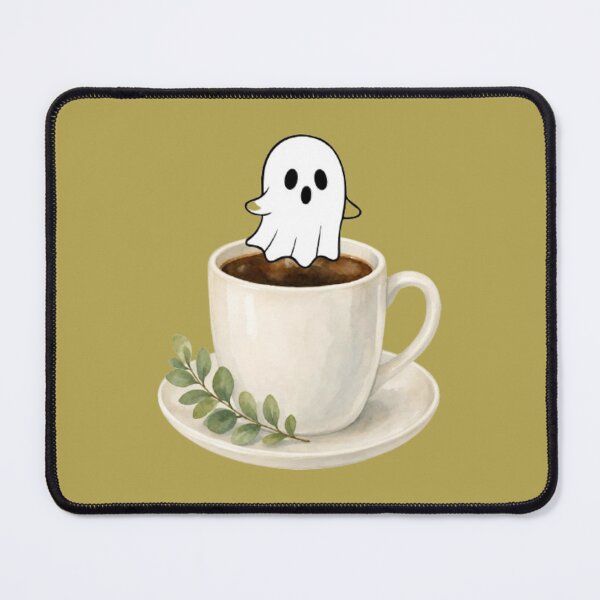 Item preview, Spooky Little Ghost Hot Drink Botanical Branch designed and sold by Akira Design Store.