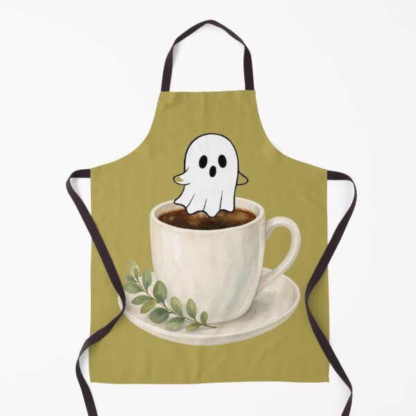 Item preview, Spooky Little Ghost Hot Drink Botanical Branch designed and sold by Akira Design Store.