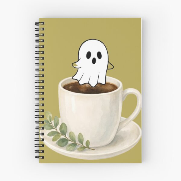 Item preview, Spooky Little Ghost Hot Drink Botanical Branch designed and sold by Akira Design Store.