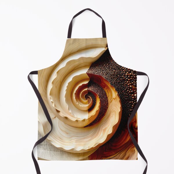 Item preview, Spiral Grain and Coffee Beans in Brown and Gold designed and sold by Vicky Brago-Mitchell®.