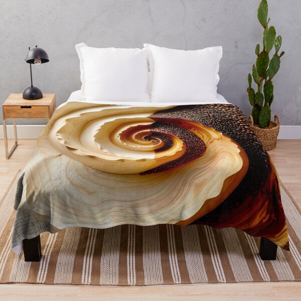 Item preview, Spiral Grain and Coffee Beans in Brown and Gold designed and sold by Vicky Brago-Mitchell®.