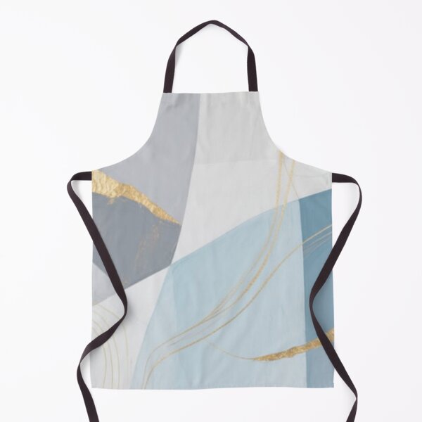 Item preview, Blue Grey Gold Foil Abstract Art designed and sold by Harmonic_Layers.