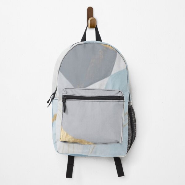 Item preview, Blue Grey Gold Foil Abstract Art designed and sold by Harmonic_Layers.