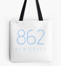 NEW JERSEY 862 Tote Bag