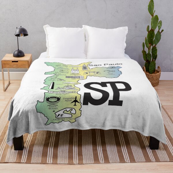 Item preview, Sao Paulo City Map - Illustrated Landmarks, Stadiums and F1 Interlagos Travel Map designed and sold by City Tour Collection.