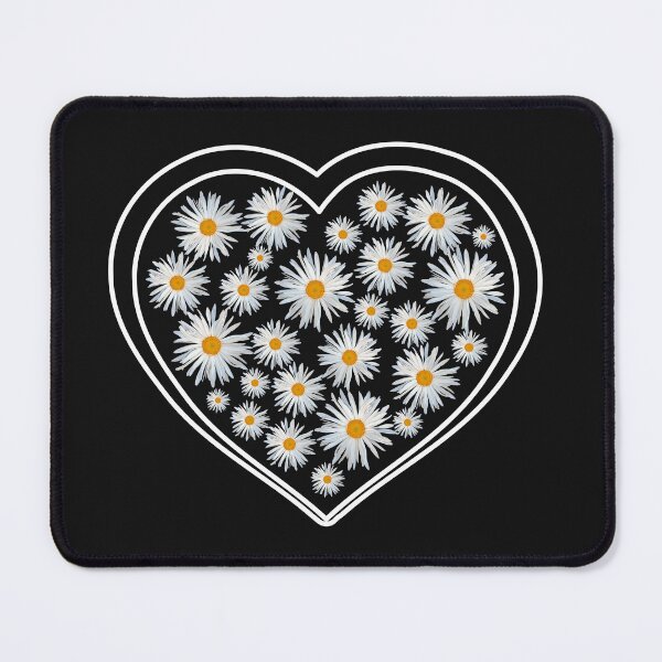 Item preview, Daisy Heart Floral Love Romance Shapes Mania designed and sold by Shapes-Mania.