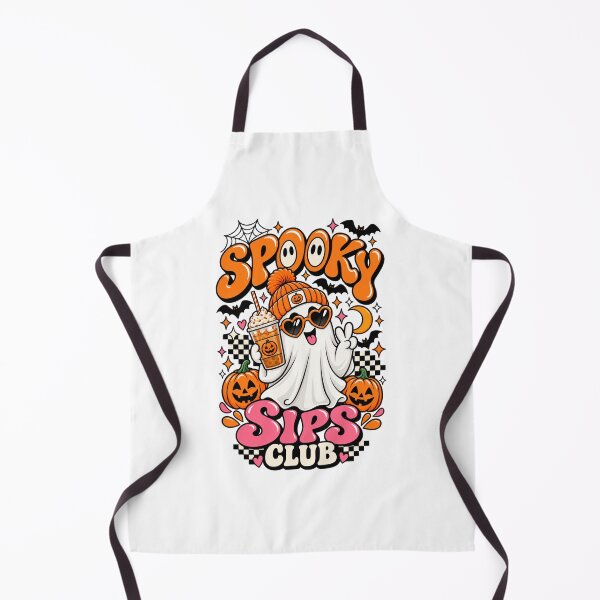 Item preview, Spooky Sips Club – Cute Ghost Coffee Retro Halloween designed and sold by LifeProApperal.