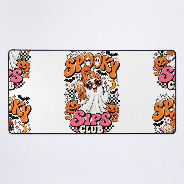 Item preview, Spooky Sips Club – Cute Ghost Coffee Retro Halloween designed and sold by LifeProApperal.