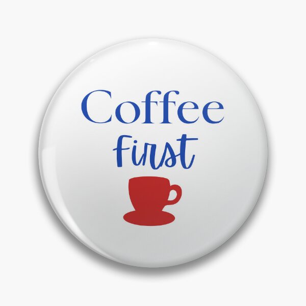 Item preview, Coffee First Blue Text Red Coffee Cup Graphic designed and sold by RahniNM.
