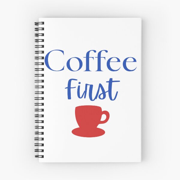 Item preview, Coffee First Blue Text Red Coffee Cup Graphic designed and sold by RahniNM.