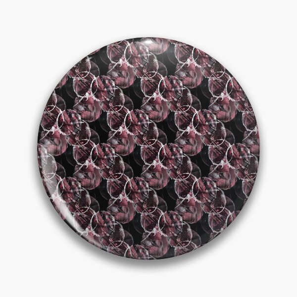Item preview, Grunge White and Maroon Circle Pattern on Black designed and sold by Artistestella.