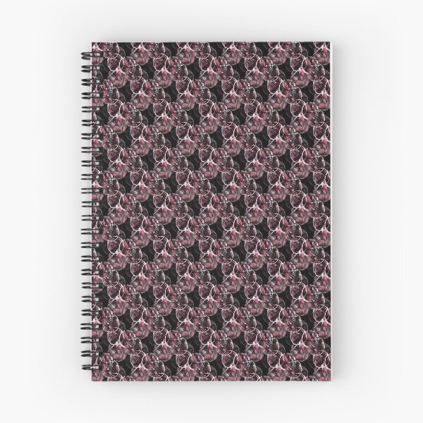 Item preview, Grunge White and Maroon Circle Pattern on Black designed and sold by Artistestella.