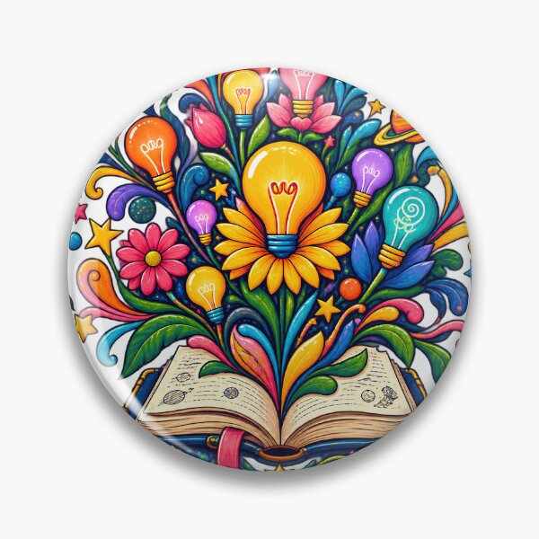 Item preview, Ideas in Full Bloom Colorful Creative ADHD Dopamine Art designed and sold by Tharaazu.