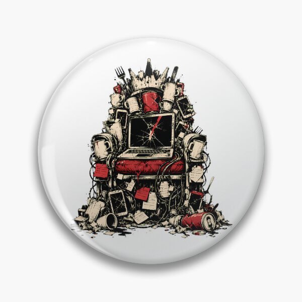 Item preview, Office Burnout Tech Throne Developer Dark Humor designed and sold by chattsuede.