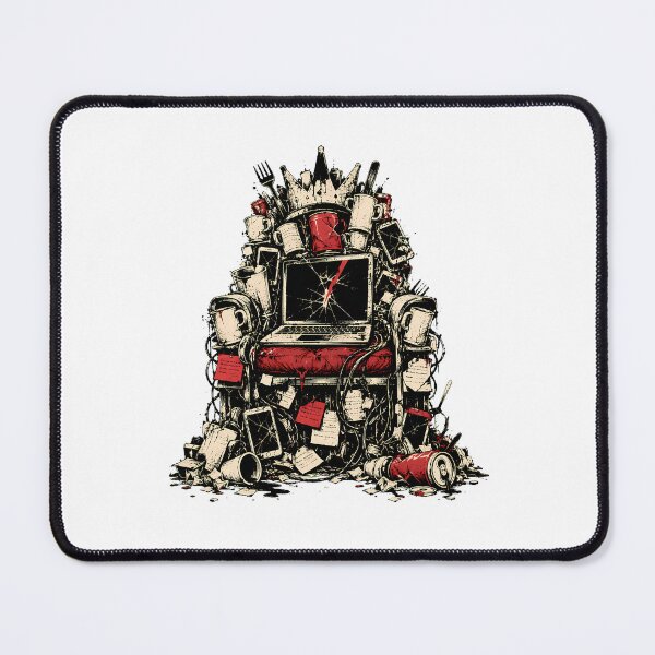 Item preview, Office Burnout Tech Throne Developer Dark Humor designed and sold by chattsuede.