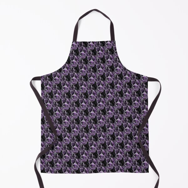 Item preview, Grunge White and Purple Circle Pattern on Black designed and sold by Artistestella.
