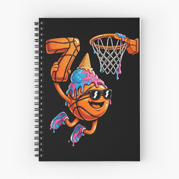 Item preview, 7th Birthday Basketball Drip Ice Cream 7 Years Old Boys Kids designed and sold by CF_VintageDesign.