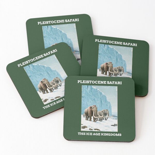 Item preview, Pleistocene Ice Age Woolly Mammoth Travel Poster designed and sold by Artmugic.