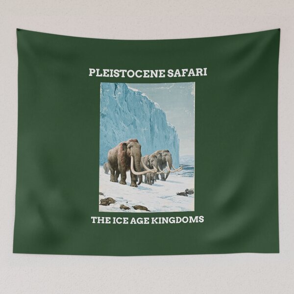 Item preview, Pleistocene Ice Age Woolly Mammoth Travel Poster designed and sold by Artmugic.