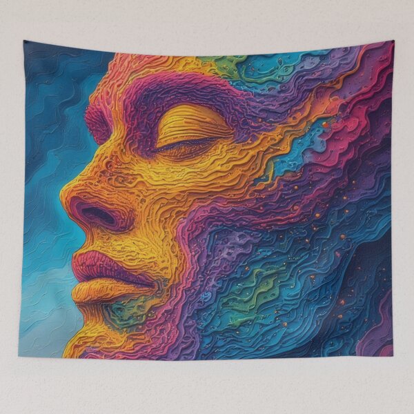 Item preview, Colorful facial proportions reveal emotional depth designed and sold by Mianku | Für das Leben.