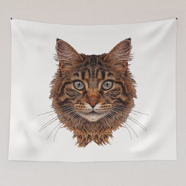 Item preview, Maine Coon cat, the most beautiful cat photos, popular cat designs designed and sold by Kirei-Lily.
