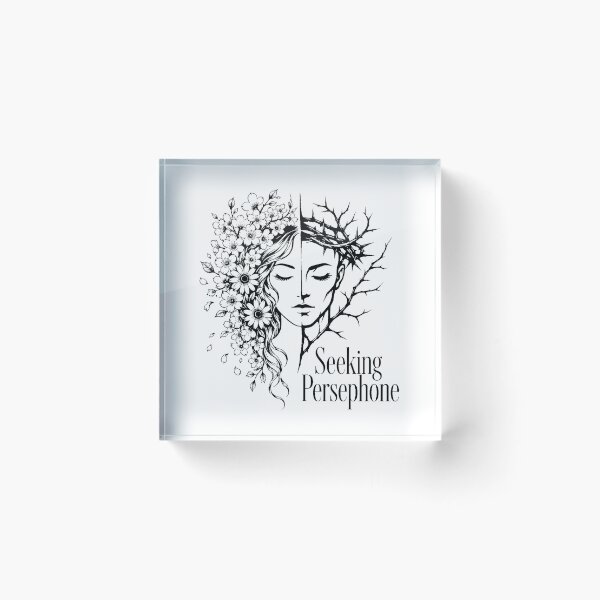 Item preview, Seeking Persephone Dark Academia Split Face Goddess designed and sold by chattsuede.