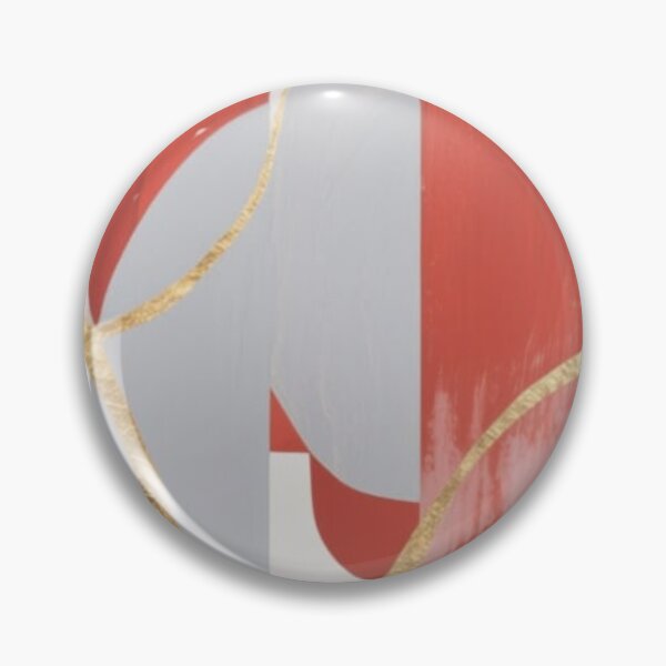 Item preview, Terracotta Grey Gold Foil Abstract Shapes designed and sold by Harmonic_Layers.