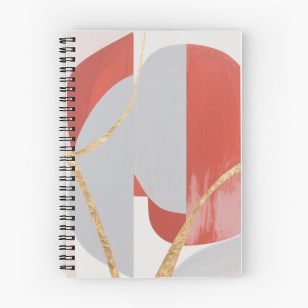 Item preview, Terracotta Grey Gold Foil Abstract Shapes designed and sold by Harmonic_Layers.