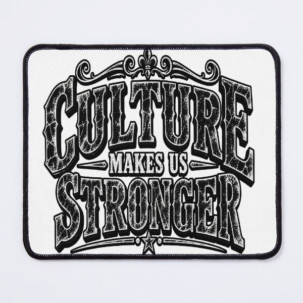 Item preview, Vintage style and distressed look featuring the phrase Culture Makes Us Stronger designed and sold by Thegoldenline.