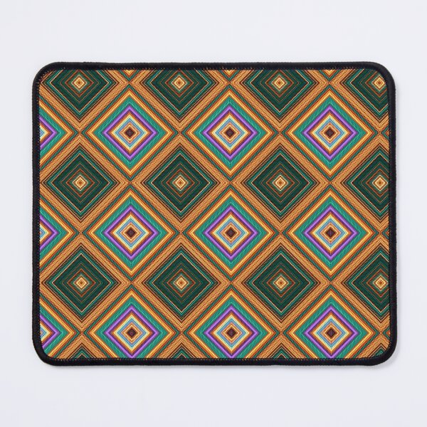 Item preview, Mid Century Modern Geometric Pattern | 70s Illusion Diamonds designed and sold by whimsiqueer.