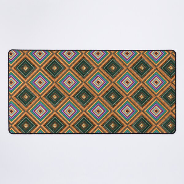 Item preview, Mid Century Modern Geometric Pattern | 70s Illusion Diamonds designed and sold by whimsiqueer.