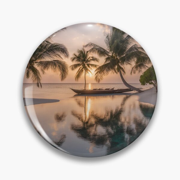 Item preview, Tropical Sunset Paradise – Palm Trees & Ocean designed and sold by ZrnzoDesign.