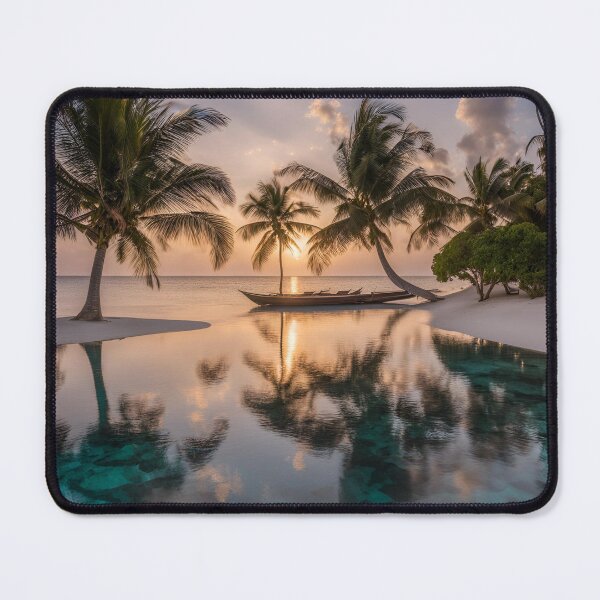 Item preview, Tropical Sunset Paradise – Palm Trees & Ocean designed and sold by ZrnzoDesign.