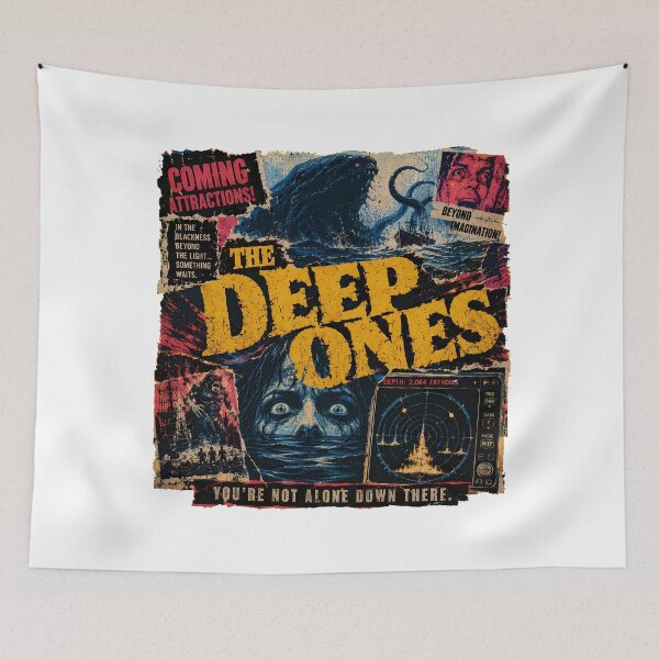 Item preview, Lovecraftian Deep Ones Sea Monster B Movie Horror designed and sold by chattsuede.