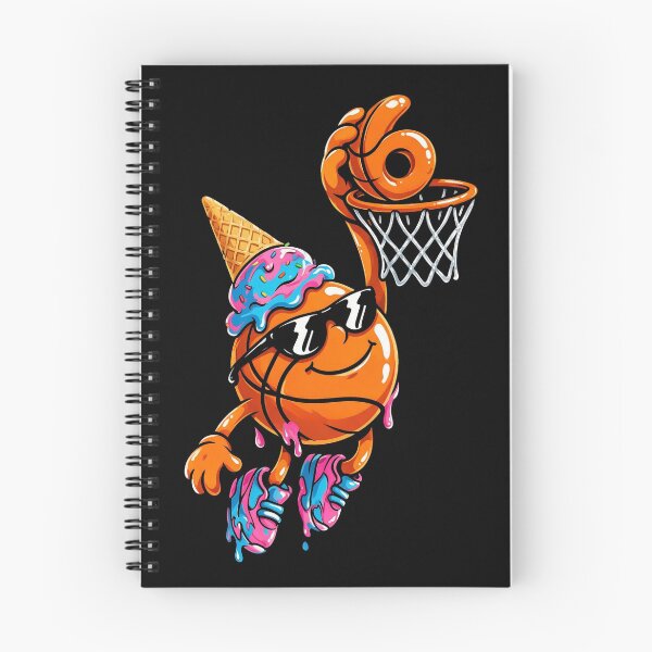 Item preview, 6th Birthday Basketball Drip Ice Cream 6 Years Old Boys Kids designed and sold by CF_VintageDesign.