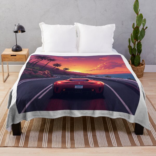 Item preview, Coastal Arcade Racer: 16-Bit Sunset Drive designed and sold by ThePixelArchive.