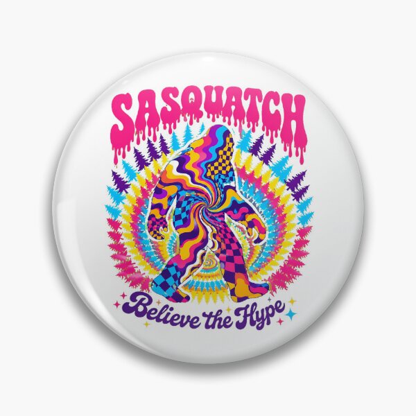 Item preview, Sasquatch Believe The Hype Psychedelic Forest Cryptid designed and sold by chattsuede.