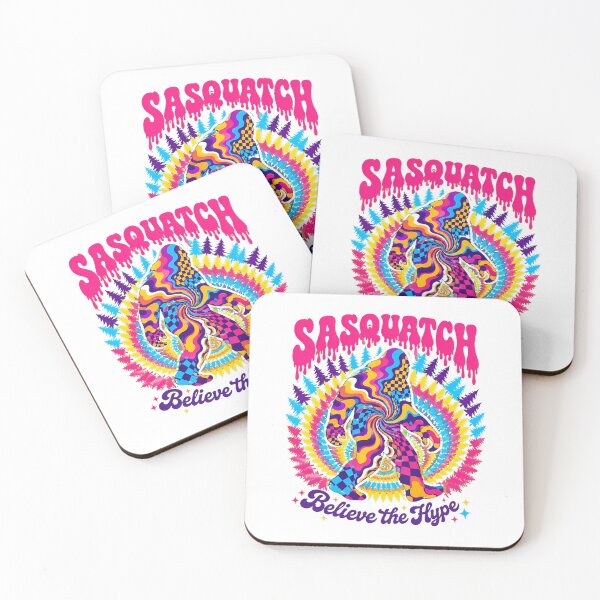 Item preview, Sasquatch Believe The Hype Psychedelic Forest Cryptid designed and sold by chattsuede.