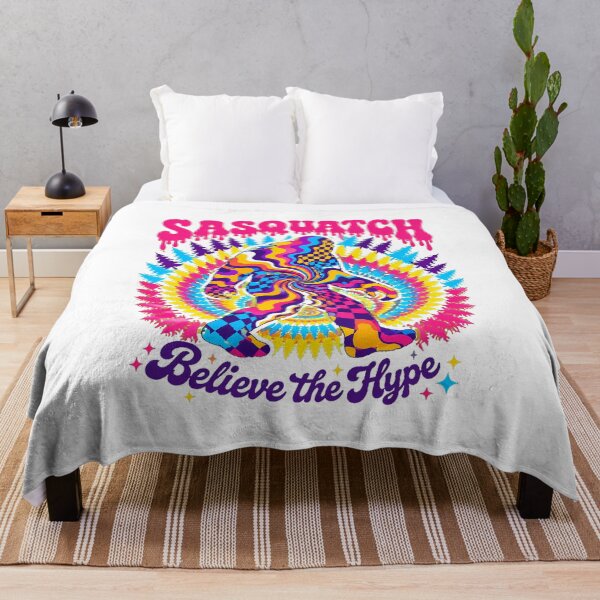 Item preview, Sasquatch Believe The Hype Psychedelic Forest Cryptid designed and sold by chattsuede.