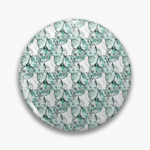 Item preview, Grunge Teal and Black Circle Pattern on White designed and sold by Artistestella.