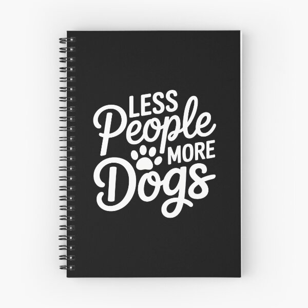 Item preview, Less People More Dogs Paw Print Typography designed and sold by SoyLamderma.