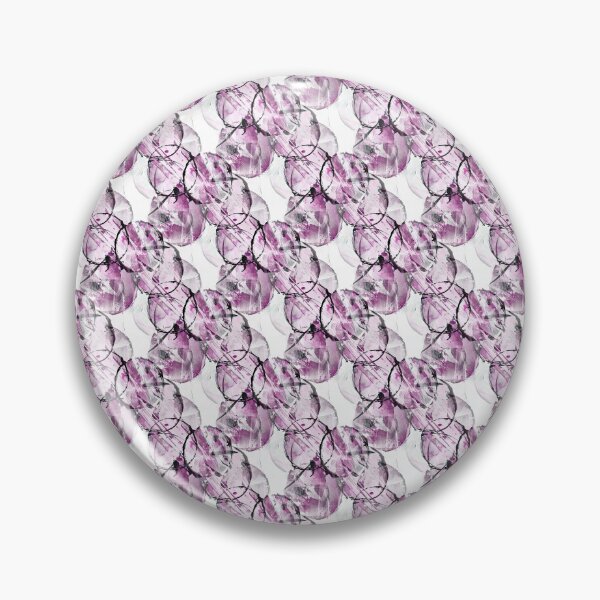 Item preview, Grunge Pink and Black Circle Pattern on White designed and sold by Artistestella.