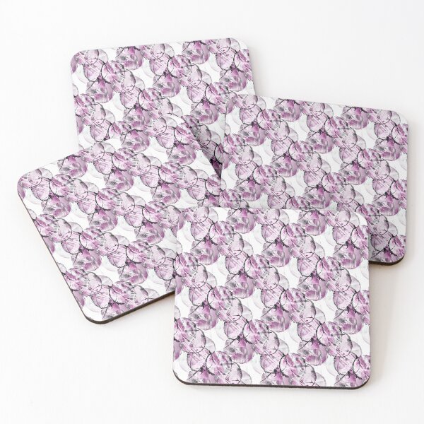 Item preview, Grunge Pink and Black Circle Pattern on White designed and sold by Artistestella.