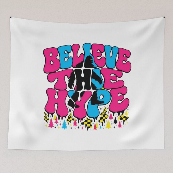 Item preview, Y2K Bigfoot Believe the Hype Psychedelic Drip Cryptid designed and sold by chattsuede.