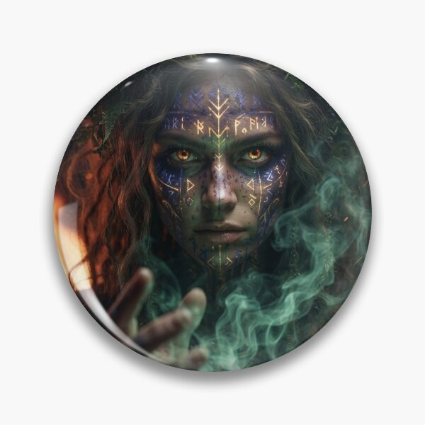 Item preview, Wild Midsummer Witch - Pagan Goddess Forest Magic designed and sold by GreenDreamArt.