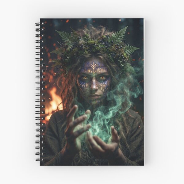 Item preview, Wild Midsummer Witch - Pagan Goddess Forest Magic designed and sold by GreenDreamArt.
