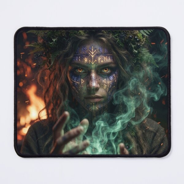 Item preview, Wild Midsummer Witch - Pagan Goddess Forest Magic designed and sold by GreenDreamArt.