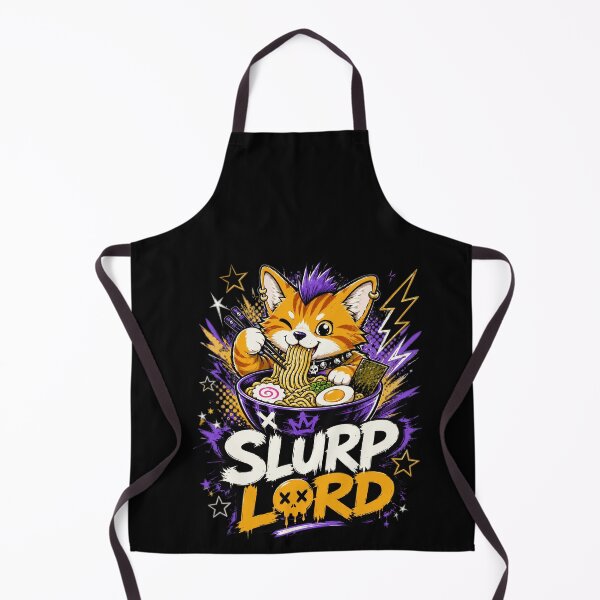 Item preview, Slurp Lord Punk Cat Eating Ramen Noodles designed and sold by markymaarty.